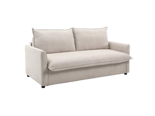 Canapé convertible 3pl système rapido tissu doux beige – ellis