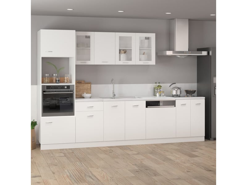  Vitrine suspendue lyon blanc 80 x 31 x 60 cm bois d'ingénierie  - Conforama C
