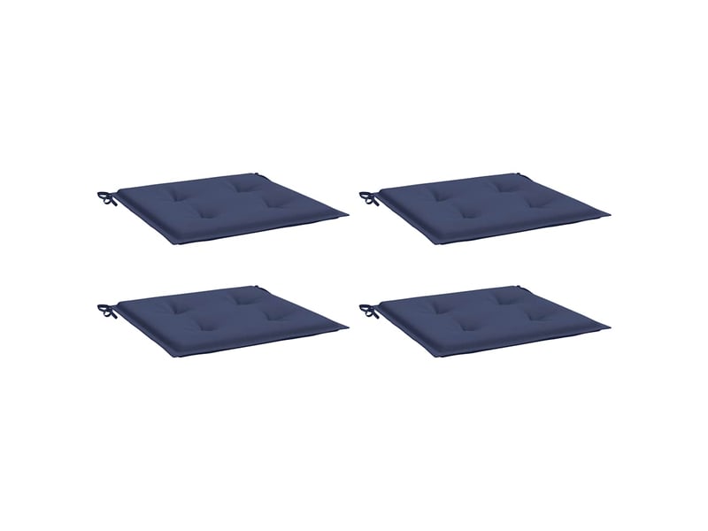  Lot de 4 coussins de palette, coussins de canapé bleu marine 40x40x3cm tissu oxford cf59732  - Conforama C