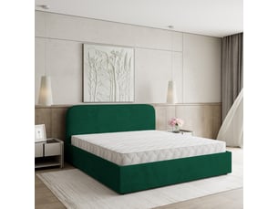 Lit coffre 120x200cm <strong>MASSENO</strong> <strong></strong> coloris vert