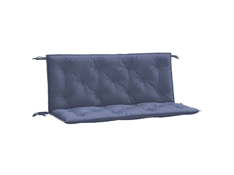  Lot de 2 coussins de banc de jardin, coussins d'assise bleu marine 120x50x7 cm cf58642  - Conforama A