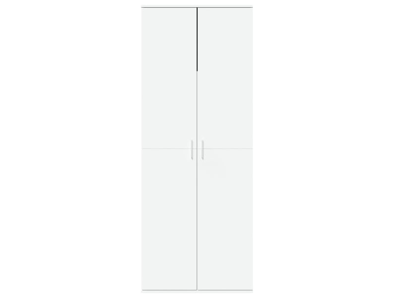  Buffet haut - bahut - meuble de rangement blanc 70x35x180 cm bois d'ingénierie  - Conforama C