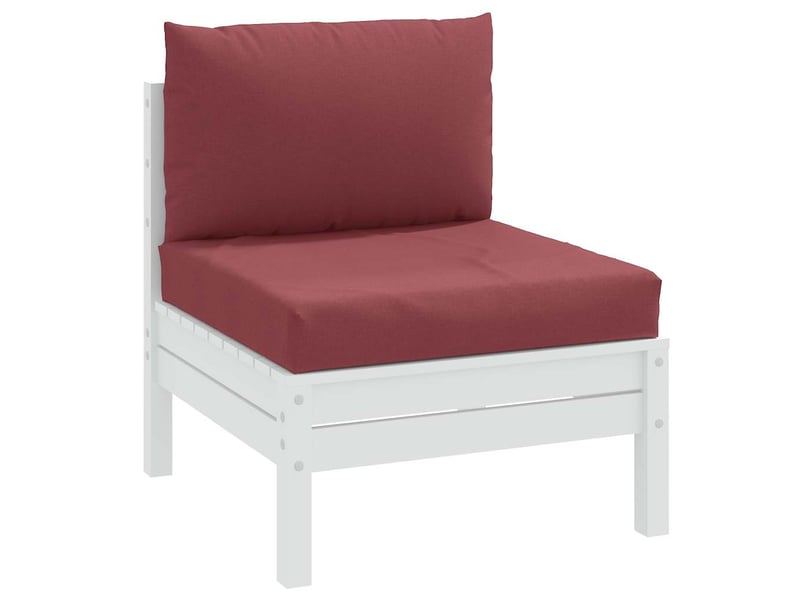  Lot de 2 coussins de palette, coussins de canapé rouge bordeaux mélangé tissu cf59604  - Conforama B