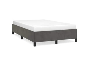 Lit 2 places 120x190cm coloris gris