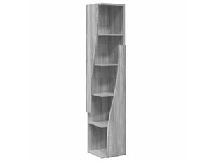 Meuble d'angle, meuble de rangement salon 27,5x27x140cm bois d'ingénierie gris sonoma