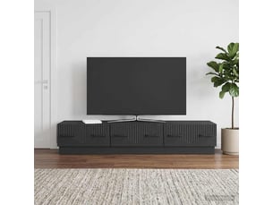Meuble tv coloris noir 147 cm <strong></strong>  <strong></strong>