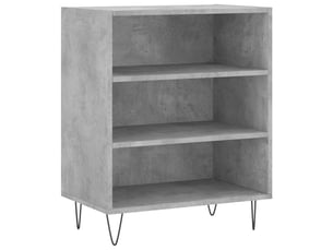 Buffet - bahut - meuble de rangement gris béton 57x35x70 cm bois d'ingénierie