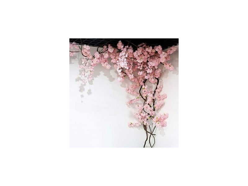  Sabir fleur artificielle cerisier 105 cm – branche en soie pour décoration murale – idéale pour mariages et événements festifs  - Conforama A