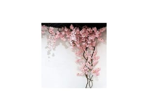 Sabir fleur artificielle cerisier 105 cm – branche en soie pour décoration murale – idéale pour mariages et événements festifs