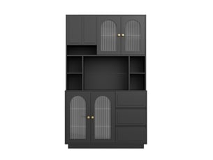 Buffet 3 tiroir(s) - 106 cm coloris noir