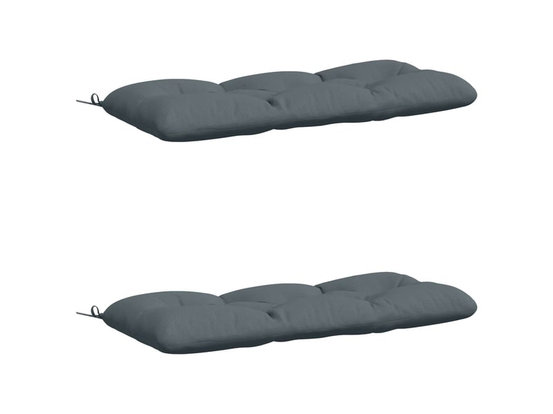 Lot de 2 coussins de banc, coussins d'assise vianen 100 % polyester bleu cf57639 - Conforama A