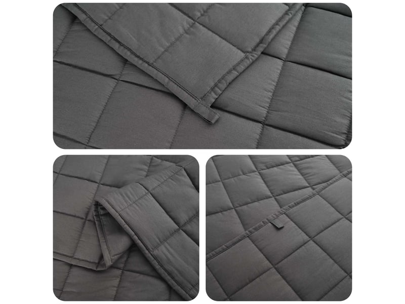  Couverture lestée adulte, couverture pondérée anthracite 135x200 cm 10 kg shl76470  - Conforama E