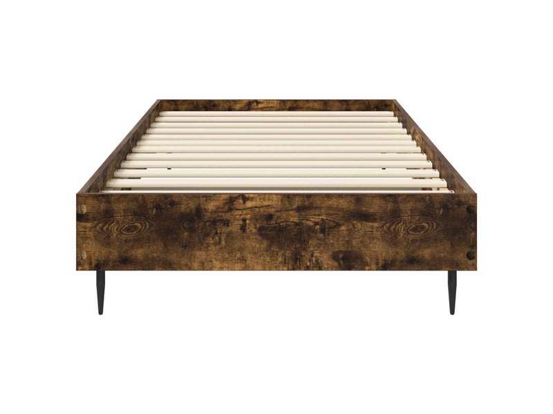  Lit simple- lit adulte -  cadre de lit chêne fumé 80 x 200 cm bois d'ingénierie  - Conforama C