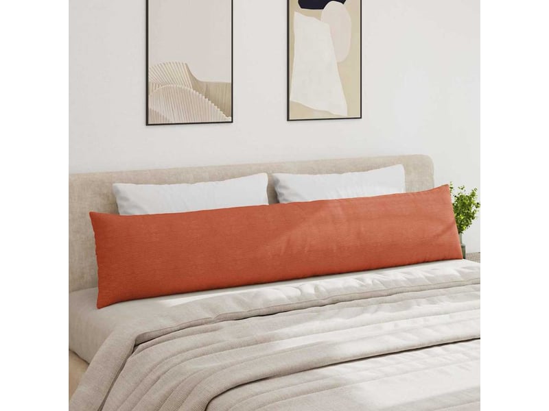 Lot de 2 coussins de canapé, coussins décoratifs rouge orange 200 x 40 cm cf59158 - Conforama D