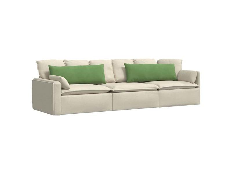 Lot de 2 coussins de canapé, coussins décoratifs vert clair 120 x 40 cm cf59166 - Conforama C