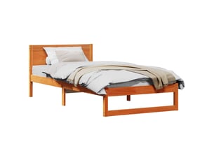 Lit simple 80x200 cm    coloris marron
