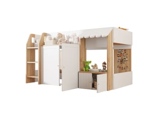 Lit simple 90x200 cm    coloris naturel
