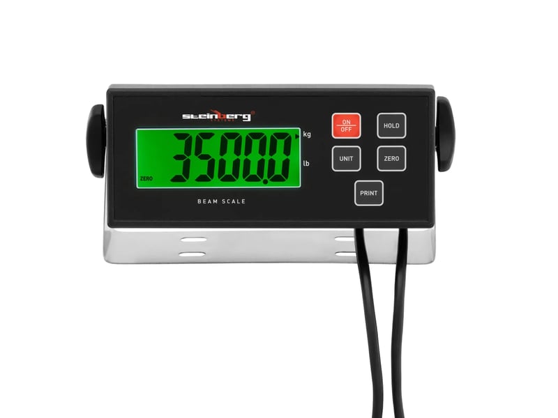  Barres de pesée 3 500 kg 0,5 kg 100 x 10 cm avec écran lcd externe acier au carbone plastique fonte d'aluminium noir 14_0008413  - Conforama B