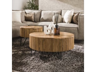 Table basse coloris marron MOBILIER DECO