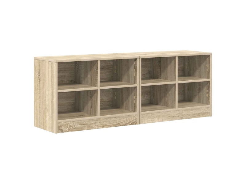  Armoire de lit 2 pièces chêne sonoma 66x33x48 cm  - Conforama A