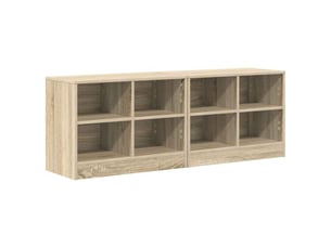 Armoire de lit 2 pièces chêne sonoma 66x33x48 cm