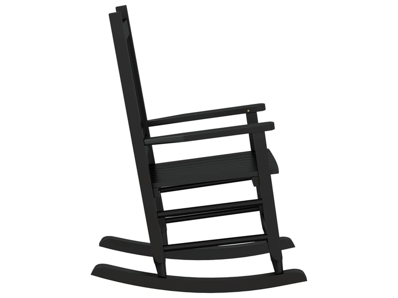  Lot de 2 chaises à bascule pour enfants 6-12 ans en bois de peuplier noir dec029119  - Conforama D