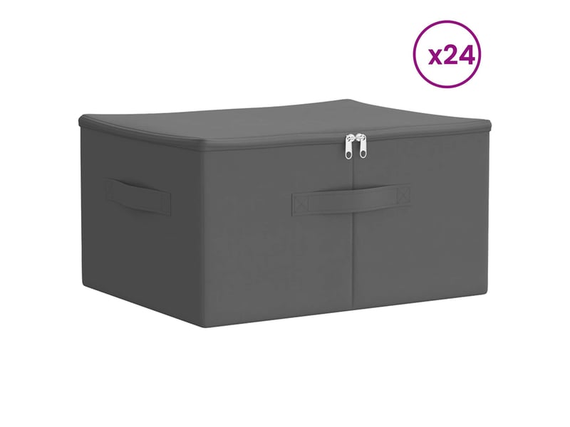  Boîte de rangement 24 pcs tissu intissé 43x34x23 cm 33,6 l shl71892  - Conforama C