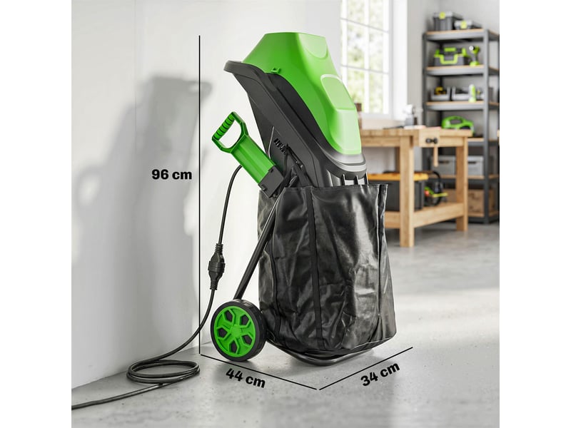 Broyeur de végétaux 2500w sac 45l 4300trmin mobile autoportant 2 lames acier  - Conforama C