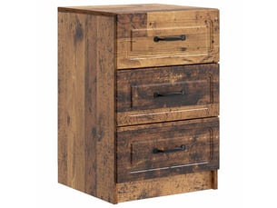Vidaxl cabinet de chevet avec tiroir bois ancien 43 x 41 x 63,5 cm