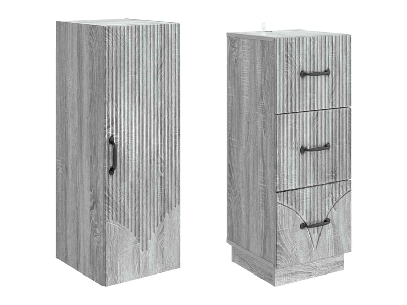  Ensemble de meubles 2 pcs, rangement de salon 33 x 34,5 x 87 cm bois d'ingénierie shl4112  - Conforama D