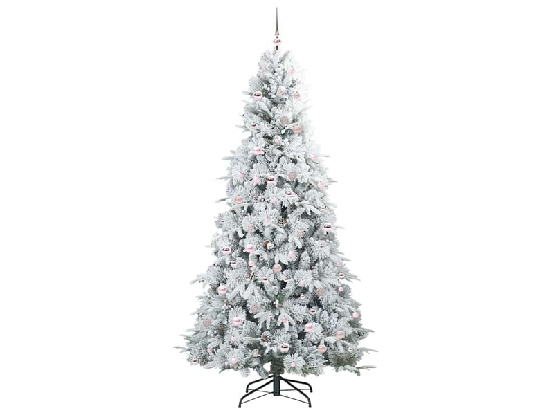  Sapin de noël, arbre de noël artificiel à branches articulées blanc 240 cm shl9556  - Conforama D