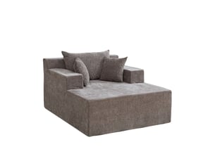 Canapé modulable structure modulaire revêtement en tissu chenille mousse haute élasticité 30d base antidérapante facile à déplacer