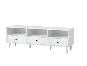 Meuble tv coloris blanc 140 cm   