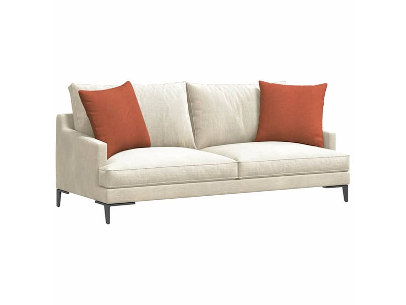  Lot de 2 coussins de canapé, coussins décoratifs rouge orange 50 x 50 cm cf59161  - Conforama C