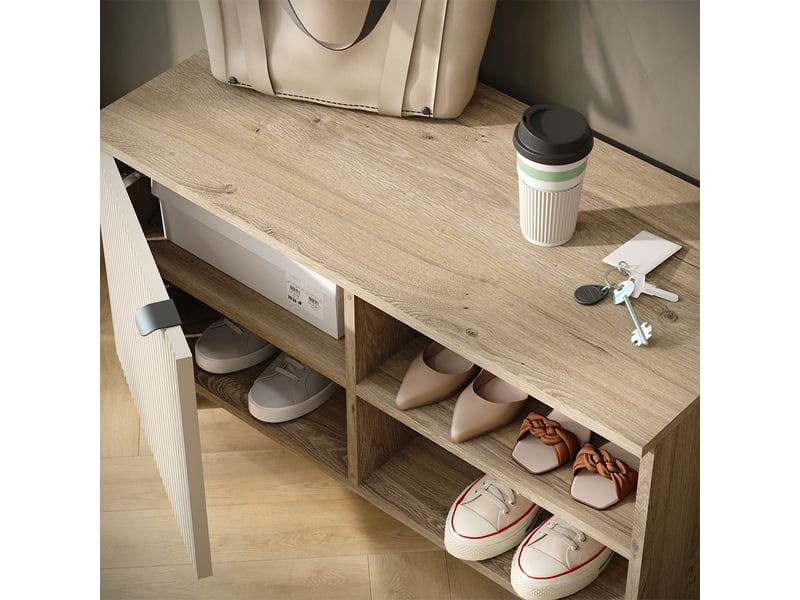 Vicco vestiaire, chênecachemire, ensemble de 2 pièces  - Conforama D