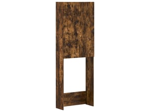 Armoire de toilette, meuble de toilette delft chêne fumé 66x25.5x190 cm