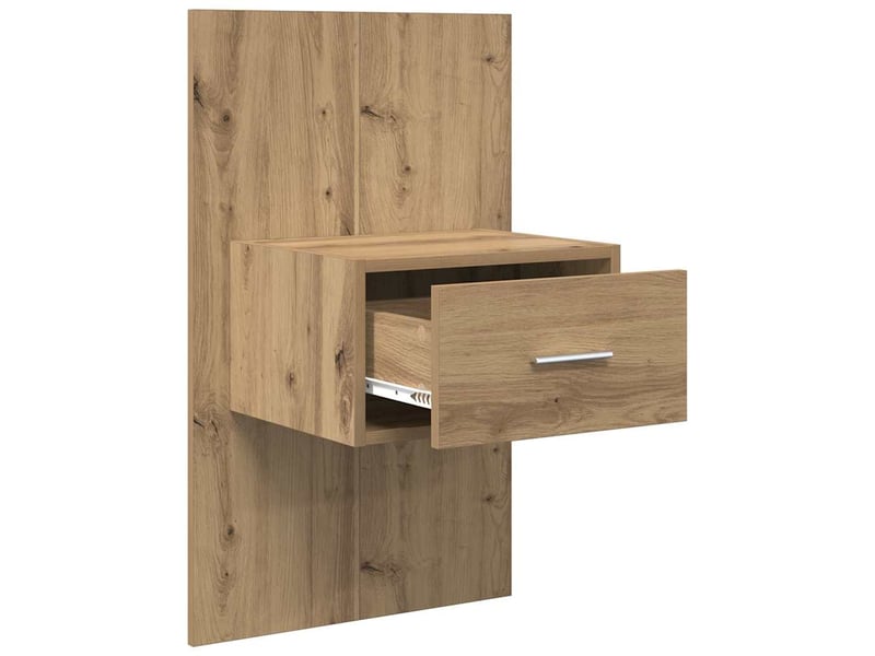  Table de chevet - cabinet de chevet - table de nuit 2 pc chêne artisanal 50 x 32,5 x 80cm  - Conforama D