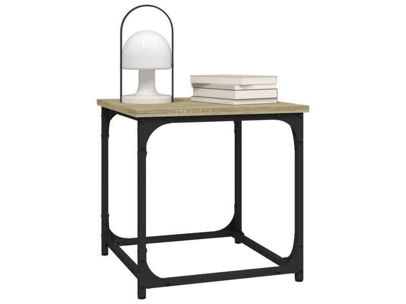  Table d'appoint | bout de canapé table basse chêne sonoma 40x40x40 cm bois d'ingénierie  - Conforama D