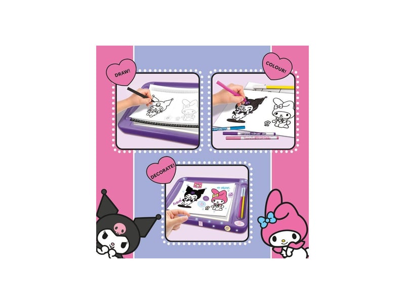  Table lumineuse dessin pour enfants 5+ my melody et kuromi kit de traçage LIS8008324119684 - Conforama D