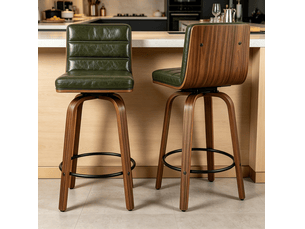 tabouret de bar <strong>REDOM</strong> - vert hauteur d'assise 66 cm vendu Par paire