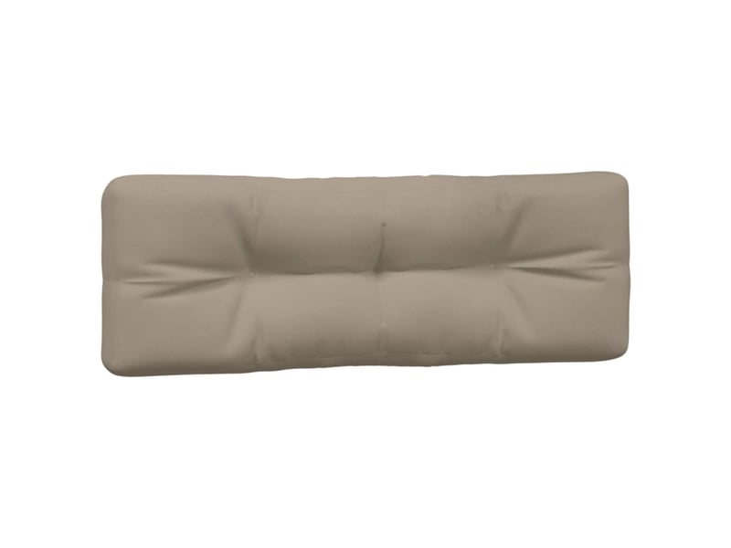 Lot de 2 coussins de palette, coussins de canapé taupe tissu cf59625 - Conforama E