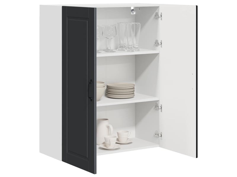  Meuble mural de cuisine, armoire de cuisine noir 80x31x100cm bois d'ingénierie shl1259  - Conforama C
