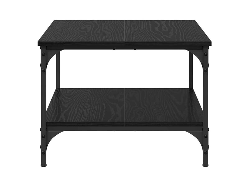  Table de chevet - table basse chêne noir 55 x 55 x 40 cm bois d'ingénierie  - Conforama D