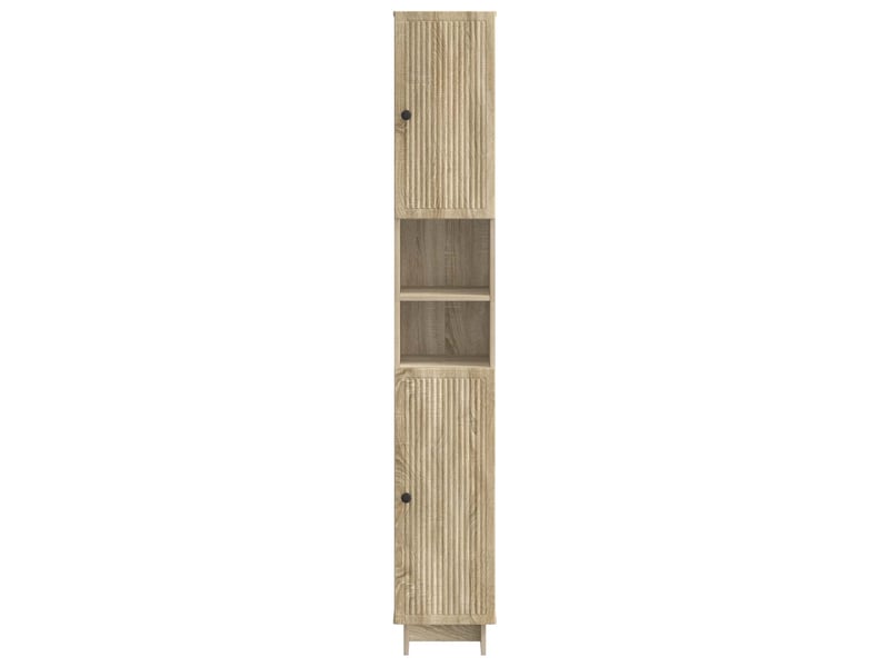  Colonne de salle de bain avec étagère ouverte ede chêne sonoma  - Conforama D