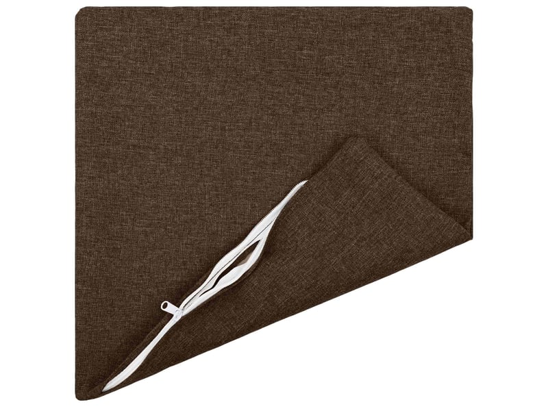  Lot de 2 coussins avec oreiller, coussins décoratifs heerlen marron tissu cf50274  - Conforama C