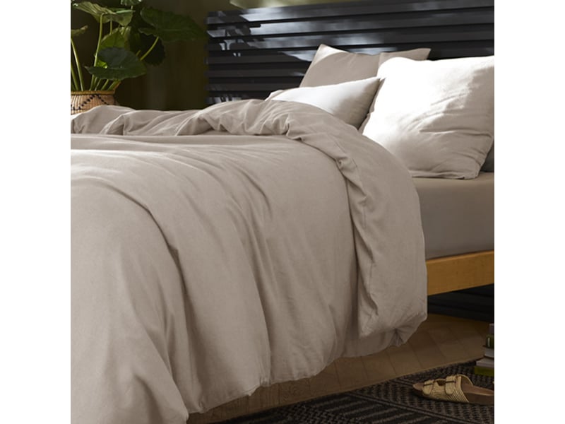 Parure de lit 240x260 cm lin métis naturel PD25518 - Conforama B