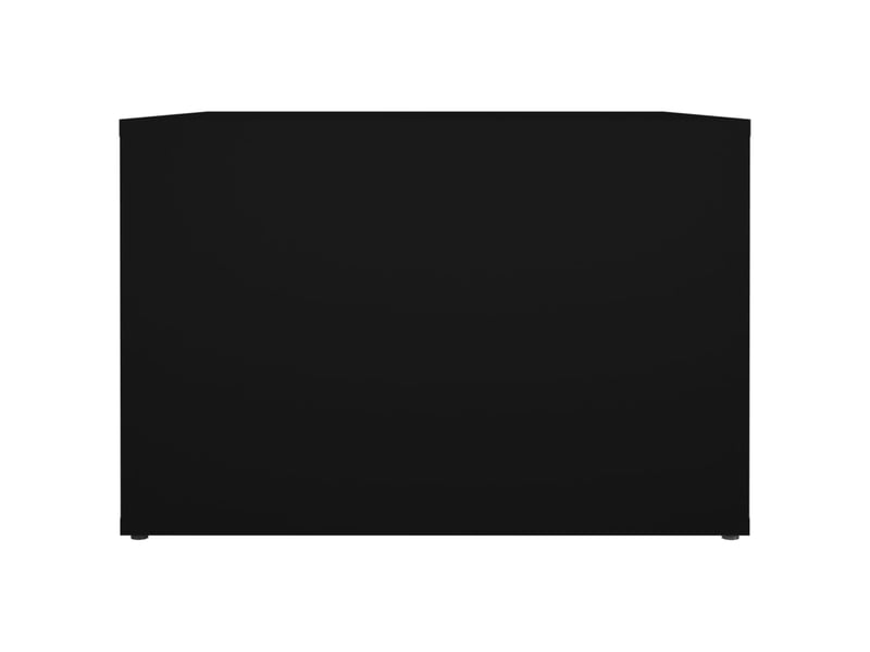  Table de chevet - cabinet de chevet - table de nuit noir 57x55x36 cm bois d’ingénierie  - Conforama E