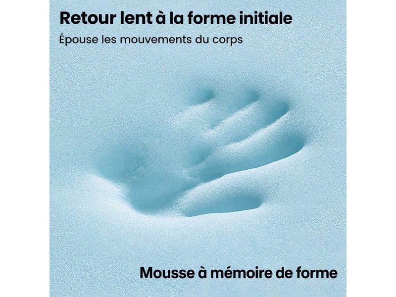  Chicasa 140x200 matelas mémoire,épaisseur 21cm,7 zones de confort,réversible ultra respirant,couvercle extérieur amovible 7 zones de confort - Conforama D