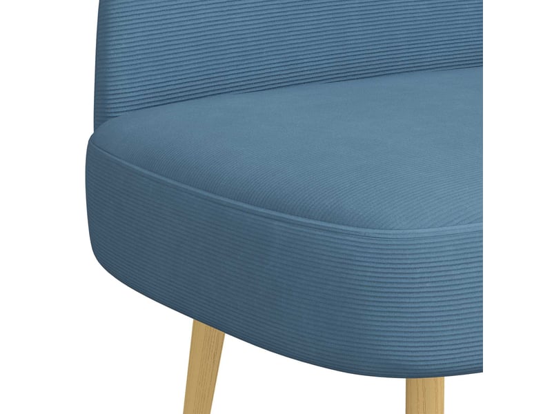  Banc rembourré, banc de lit avec dossier bleu 110x60x76 cm shl43461  - Conforama E