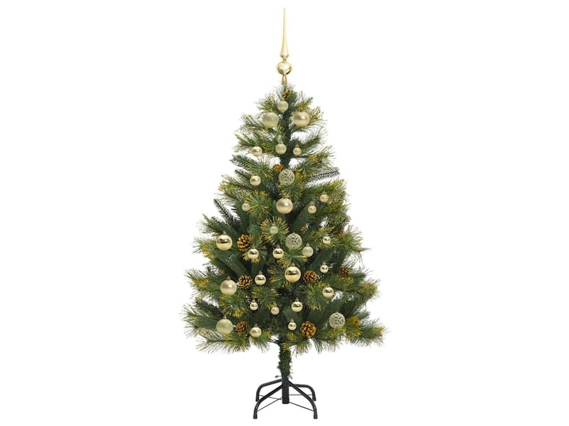 Sapin de noël artificiel, arbre de noël avec branches pliables et cônes 150 cm shl2805 - Conforama D